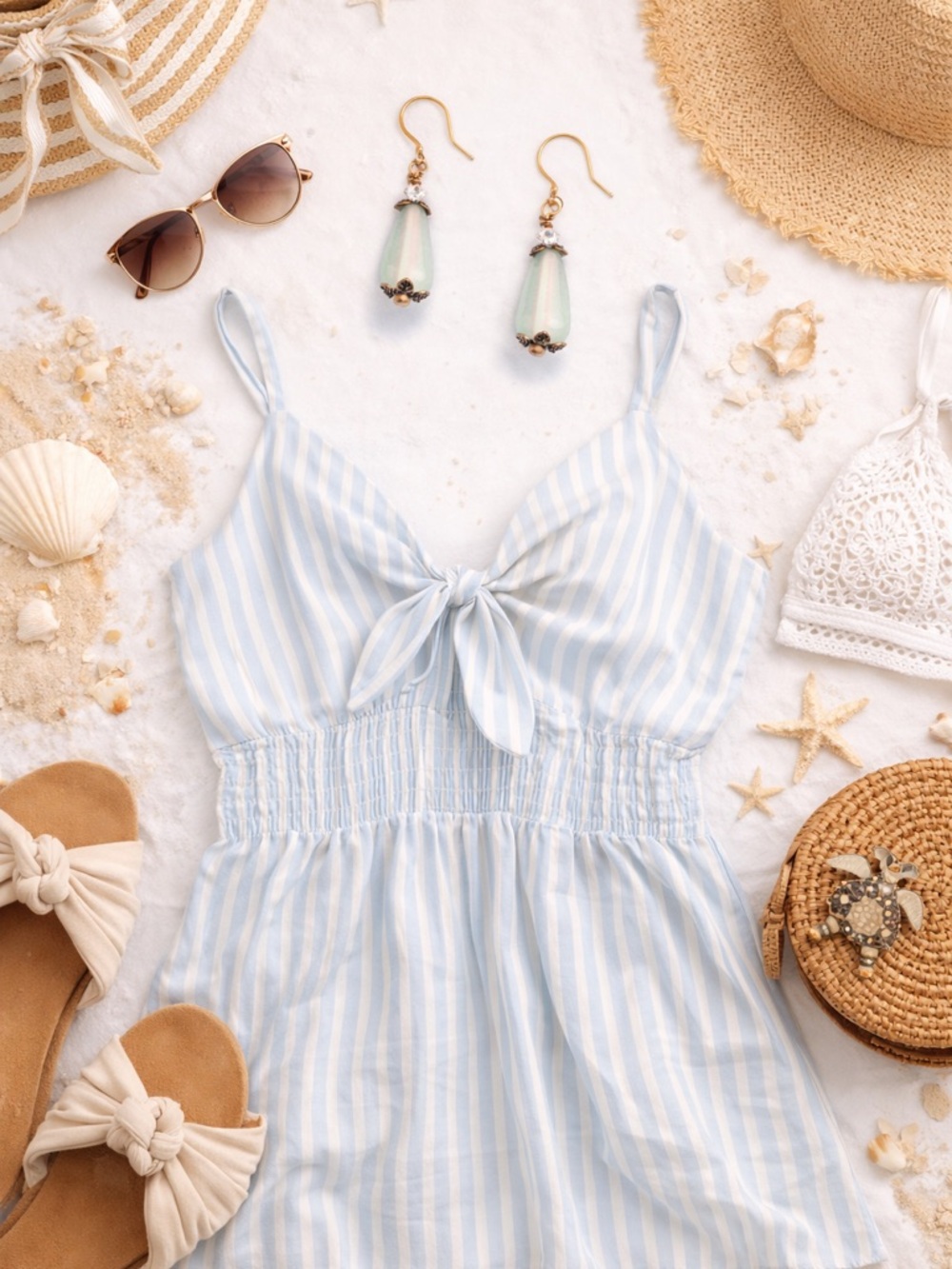 Sea-glass drop earring NEW